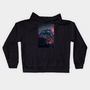 Acropolis Cyberpunk style Kids Hoodie